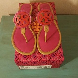 Tory Burch Miller Fringe Sandals size 10